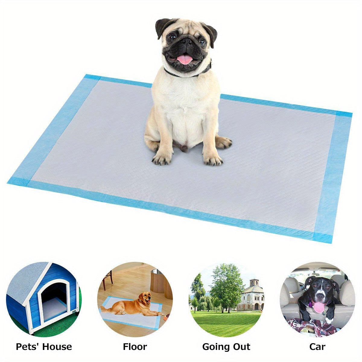 200 Stk 24 "x 24" Welpen Pippi Pads